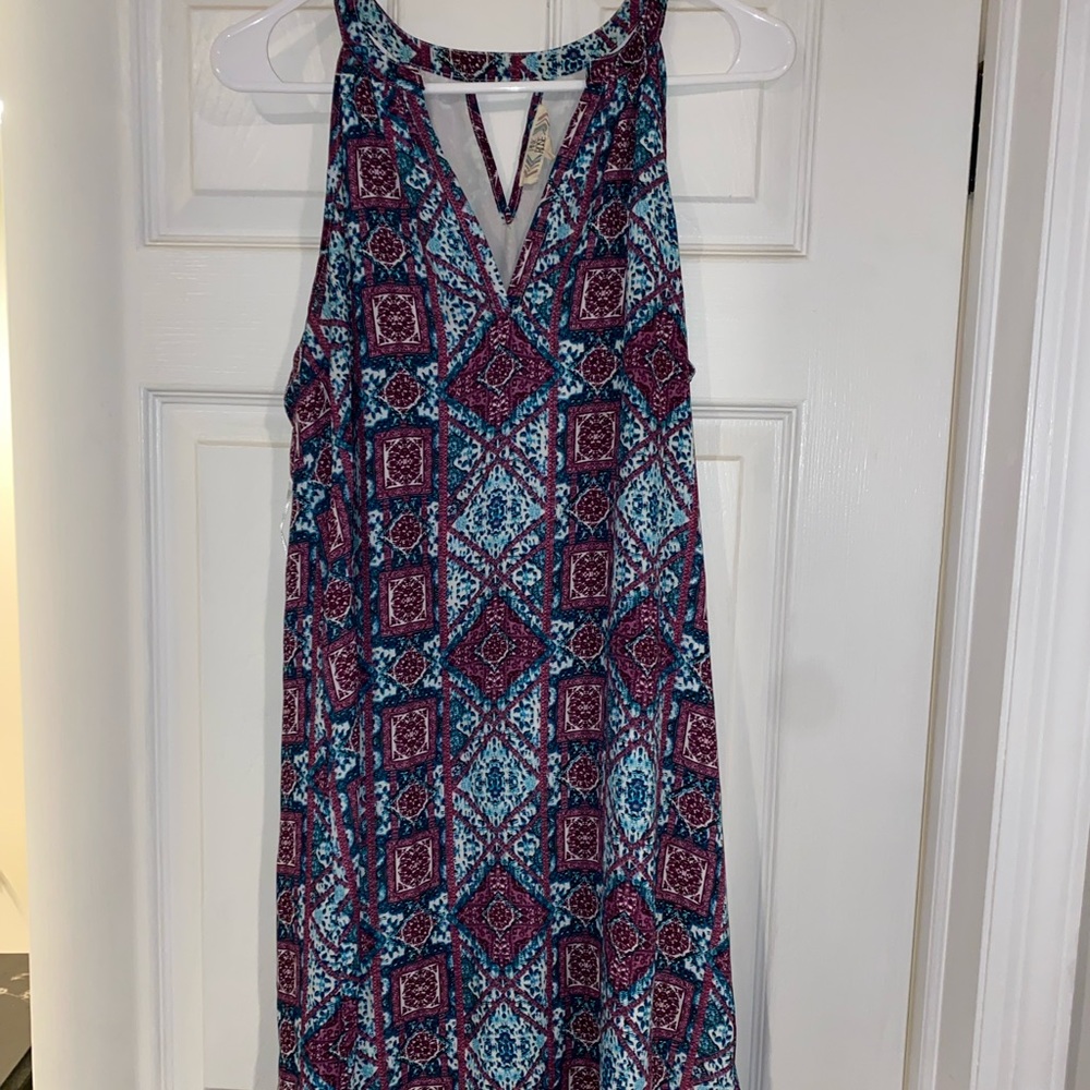 Blue and purple sundress